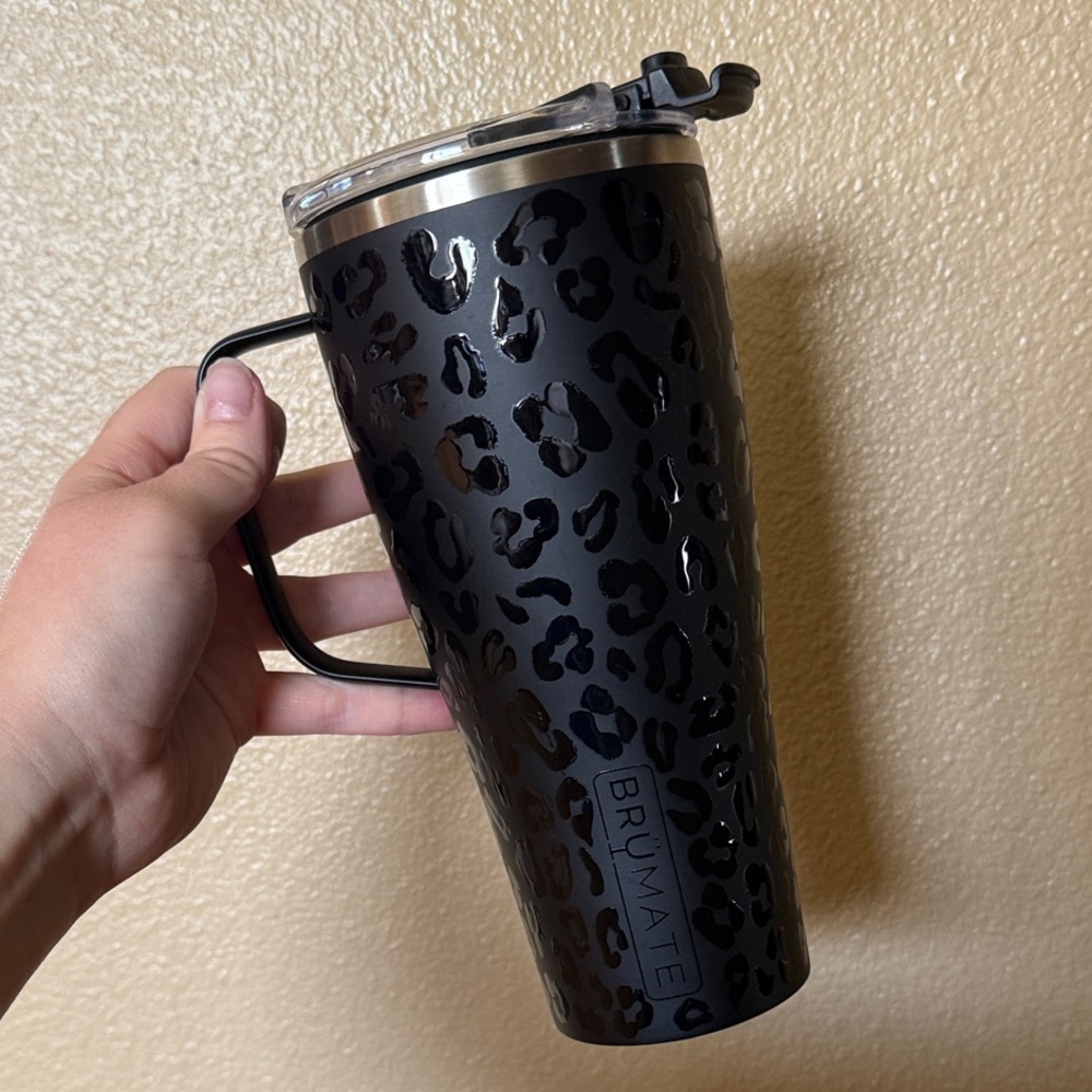 BrüMate Black Leopard Print Tumbler